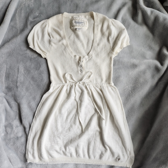 American Eagle Outfitters Tops - Vintage American Eagle Outfitters Cream Babydoll Top
